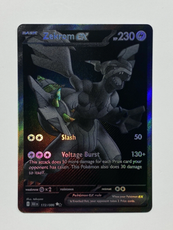 Pokemon TCG Zekrom Ex 172/86 Black Bolt Holo NM/Mint - Image 1