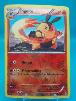 Pignite 25/149 Boundaries Crossed Pokemon TCG Reverse Holo Moderately Played - Image 1