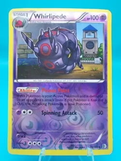 Whirlipede 73/149 Boundaries Crossed Pokemon TCG Reverse Holo Lightly Played - Image 1