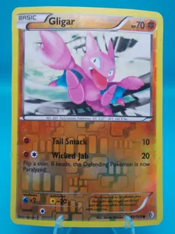 Gligar 80/149 Boundaries Crossed Pokemon TCG Reverse Holo LP - Image 1