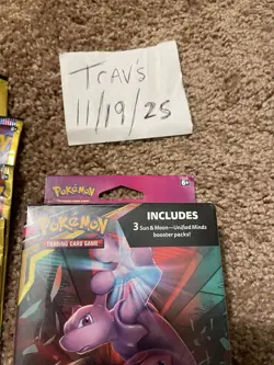 Pokemon Unified Minds Hanger Box Sealed (3 Booster Packs) Plus 5 Sample Packs - Image 4
