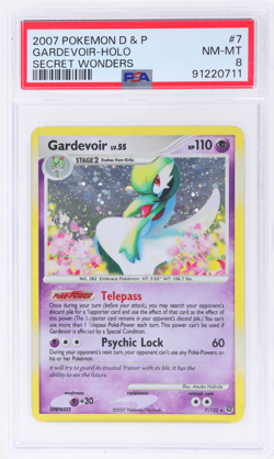 2007 Pokemon Diamond and Pearl Secret Wonders Gardevoir Holo #7 PSA 8 - Image 1
