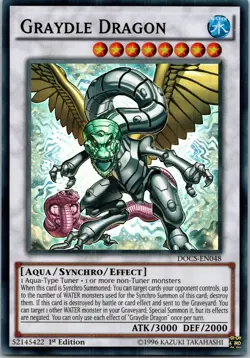 Yugioh Graydle Dragon DOCS-EN048 1st Edition Super Rare NM - Image 1