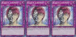 3x Rebirth Judgment | BROL-EN012 | SCR | 1st Ed | NM | YuGiOh - Image 1