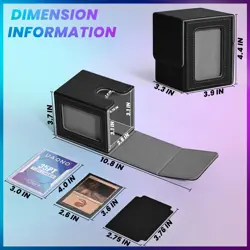 Card Deck Box with MTG Commander Display, Deck Case Holds 100+ Double-Sleeved Ca - Image 4