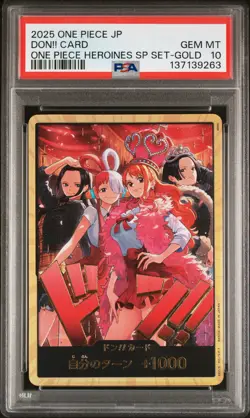 2025 ONE PIECE JPN ONE PIECE HEROINES SPECIAL SET GOLD DON!! CARD PSA 10 - Image 1