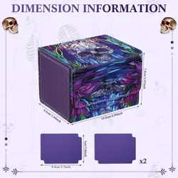 Leather Card Deck Case Compatible with MTG Cards Holds 120+ Trading Cards Strong - Image 2