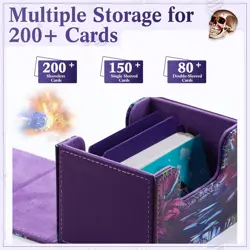 Leather Card Deck Case Compatible with MTG Cards Holds 120+ Trading Cards Strong - Image 4