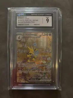 Alakazam ex CGC 9 SIR 151 201/165 SV 151 MEW EN Pokemon Card English - Image 2