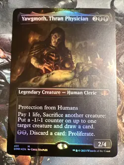 1x Yawgmoth, Thran Physician Foil (431) Borderless Dominaria Remastered DMR MTG - Image 1