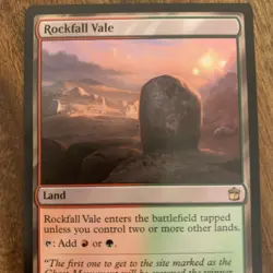 MTG Rockfall Vale - Doctor Who Commander - Rare - NM Rare Magic The Gathering - Image 2