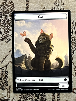 Cat (0001) // Cat (0002) Doubled-Sided Token - Foundations - 1 // 2 - #NM - Image 1