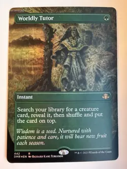 Worldly Tutor (Borderless) Dominaria Remastered Foil - Image 1
