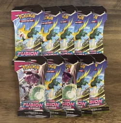x10 Pokemon TCG Fusion Strike Sleeved Booster Pack | Sealed | Random Artwork - Image 1