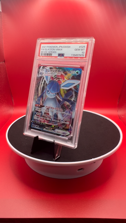 2021 POKEMON JPN SWORD & SHIELD EEVEE HEROES #025 FULL ART/GLACEON VMAX PSA 10 - Image 2