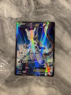 Pokemon Mewtwo-EX TCG Full Art Holo Card Breakthrough 157/162 - Image 1