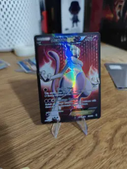 Pokemon Mewtwo-EX TCG Full Art Ultra Rare Holo Card Breakthrough 158/162 - Image 1