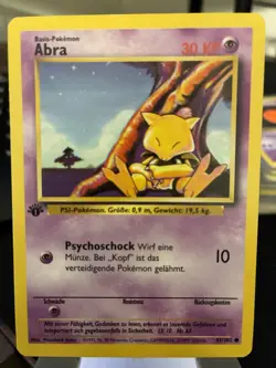 1999 Pokemon 1st Edition German Abra Never Played No. 43 *24 - Image 1