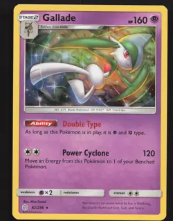 Gallade 82/236 Holo Rare Pokemon SM - Cosmic Eclipse Near Mint or Better - Image 1