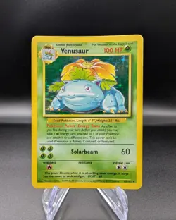 Venusaur 15/102 - Base Set Holo - Vintage Pokemon TCG WOTC - MP - Image 1
