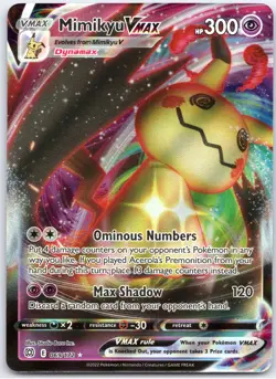 POKEMON TCG MIMIKYU VMAX 069/172 BRS HOLO RARE VMAX BRILLIANT STARS POKEMON - Image 1