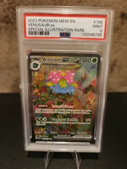 PSA 9 Venusaur ex 198/165 Sv: Scarlet & Violet 151 Holo (2023) Pokemon TCG Mint - Image 1