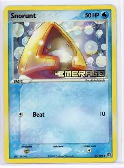 Pokemon TCG - Snorunt 64/106 - EX Emerald - Stamped Reverse Holo - Image 1