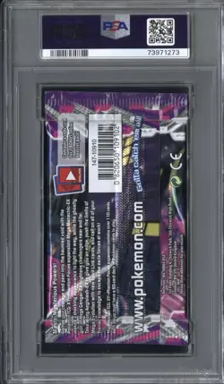 2014 Pokemon XY Phantom Forces Booster Pack Featuring Mega Gengar PSA 9 - Image 2