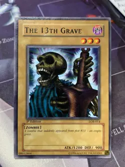The 13th Grave LOB-014 the Legend of Blue Eyes White Dragon 1st Edition - Image 1