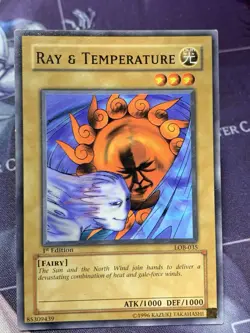 Ray & Temperature LOB-035 the Legend of Blue Eyes White Dragon 1st Edition - Image 1