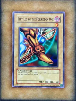 Yugioh Left Leg of the Forbidden One DLG1-EN019 Common NM - Image 1