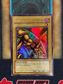 Yugioh Left Arm Of The Forbidden One LOB-E100 Ultra Rare EURO LP - Image 1