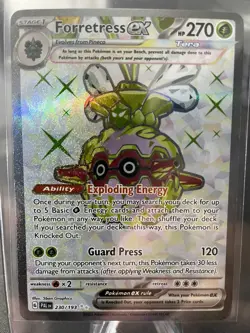 Forretress ex 212/091 Special Illustration Paldean Fates Pokemon Card, NM+ - Image 1