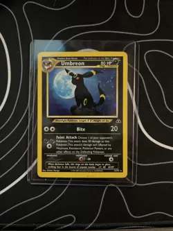 Pokemon - Umbreon Neo Discovery Holo Card - Rare Favorite 13/75 - Image 1