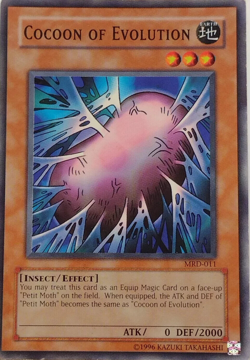 Cocoon of Evolution - Metal Raiders MRD-011 Unlimited Common YuGiOh TCG Card - Image 1
