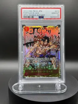 Portgas D. Ace OP02-013 Manga Parallel | PSA 10 | One Piece Card Game | SP - Image 1