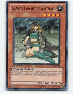 Warrior Lady of the Wasteland #YS11-EN020 1st Edition Yugioh Card - Image 1