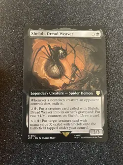 MTG Shelob, Dread Weaver Extended Art - The Lord of the Rings Commander #112 - Image 1
