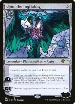 MTG Ugin, the Ineffable - Foil - Stained Glass, Secret Lair Drop Series, Heavily - Image 1