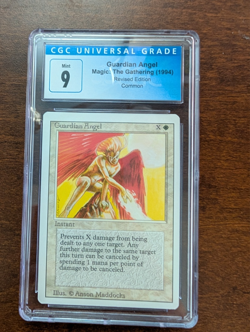 MTG Magic The Gathering Revised Guardian Angel CGC Grade 9 Mint - Image 1