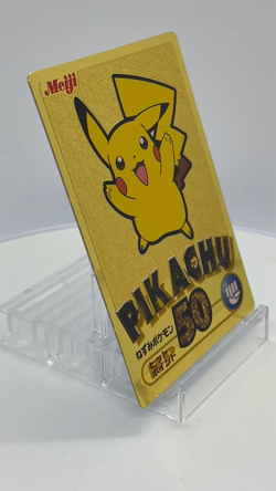 Pikachu Get Card Gold Meiji Foil Japanese Pokemon Card 2000 - Image 2