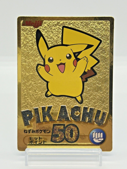 Pikachu Get Card Gold Meiji Foil Japanese Pokemon Card 2000 - Image 3