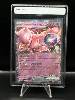 Pokemon TCG Team Rocket's Mewtwo ex SV10: Destined Rivals 081/182 NM - Image 1
