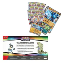 Pokemon TCG SV Prismatic Evolutions Lucario EX & Tyranitar EX Premium Collection - Image 3