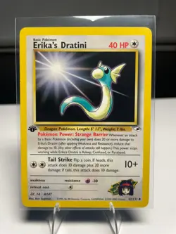 Pokemon TCG Erika's Dratini Gym Heroes 42/132 Regular 1st Edition Uncommon - Image 1