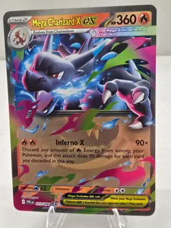 Pokemon TCG Mega Charizard X ex - Double Rare ME02: Phantasmal Flames 013/094 NM - Image 1