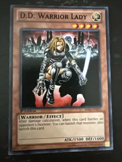 D.D. Warrior Lady - BP02-EN021 - Rare - 1st Edition YuGiOh LP - Image 1