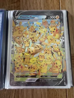 Pokemon TCG 7 Jumbo Cards + 30 Page Binder, Pikachu Charizard Regidrago Holo - Image 3