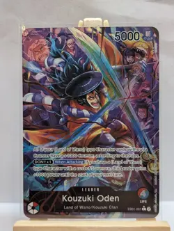 Custom Fan Art Kozuki Oden High Quality Custom Card Textured Finish EB01-001 - Image 1