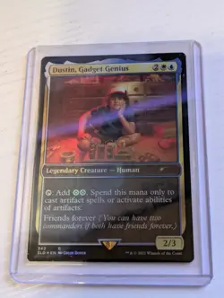 MTG Secret Lair Stranger Things - Dustin, Gadget Genius FOIL - Image 1